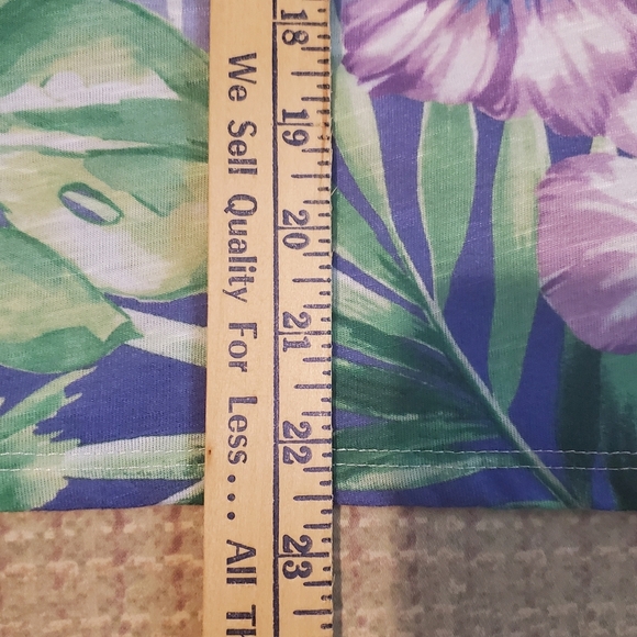 Alfred Dunner Women XL Parrot Tropical Top 3/4 Length Sleeve Hawaiian Beachy - Picture 4 of 10